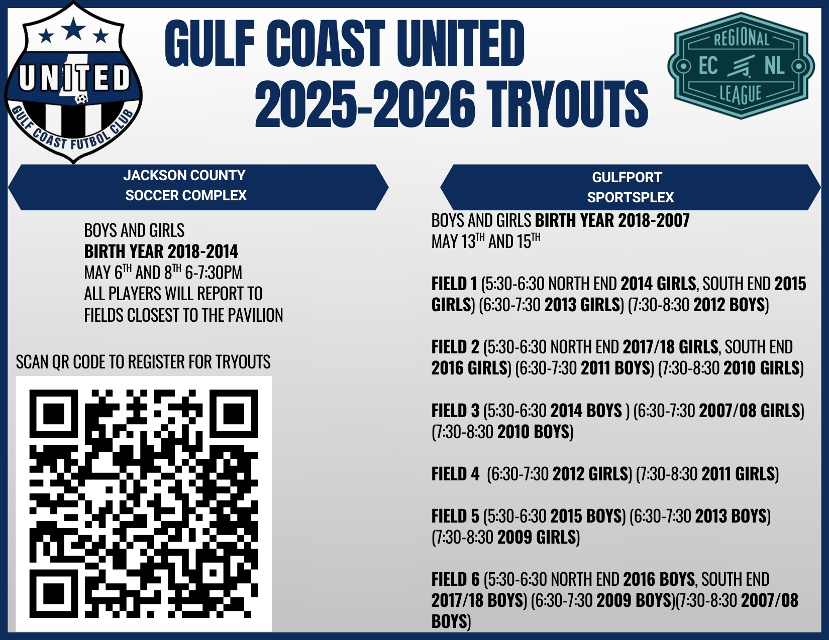 Gulf Coast United TRYOUT Gulf Coast United TRYOUT